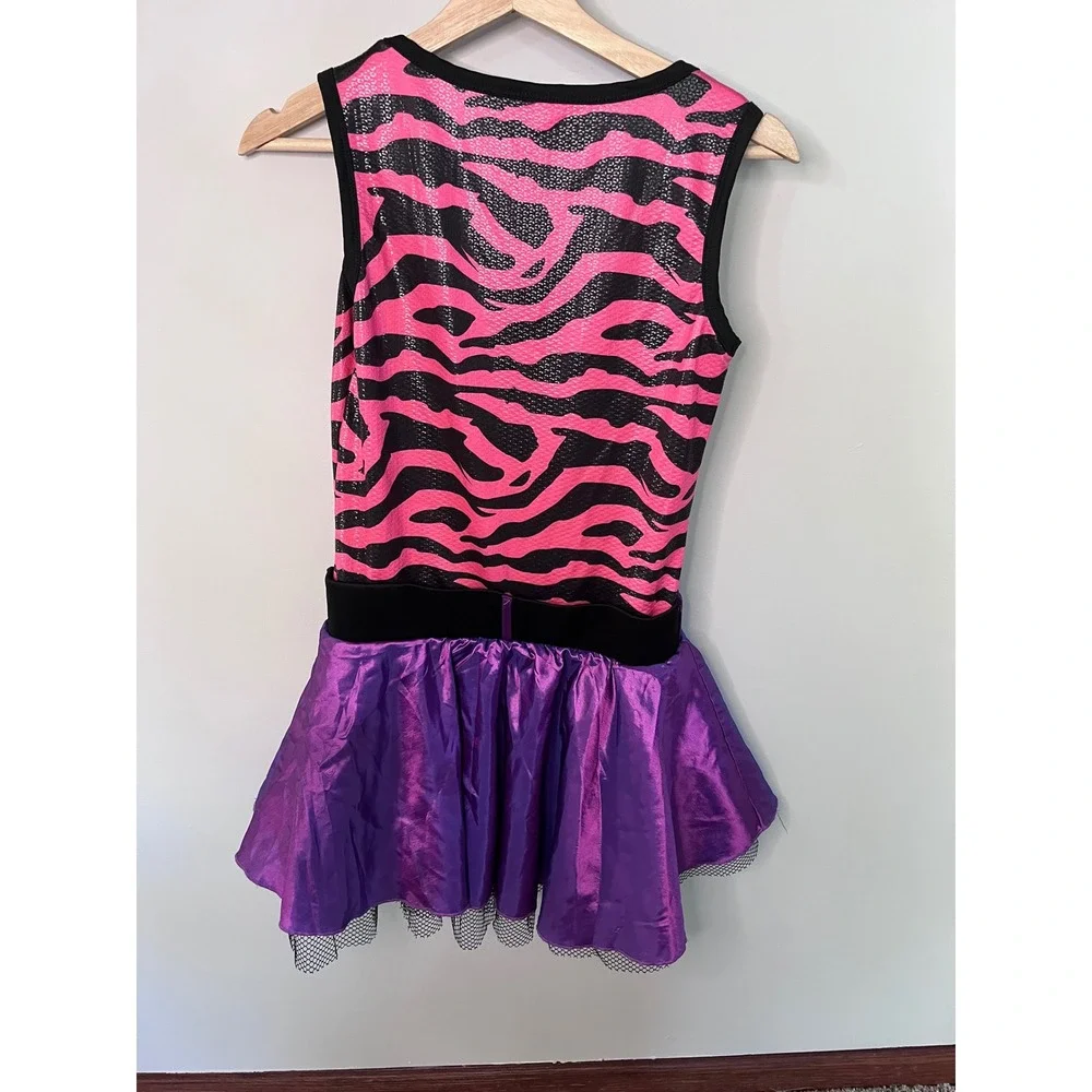 Monster High Clawdeen Wolf Costume Pink Zebra Purple Metallic Small 01573336 - Picture 3 of 7